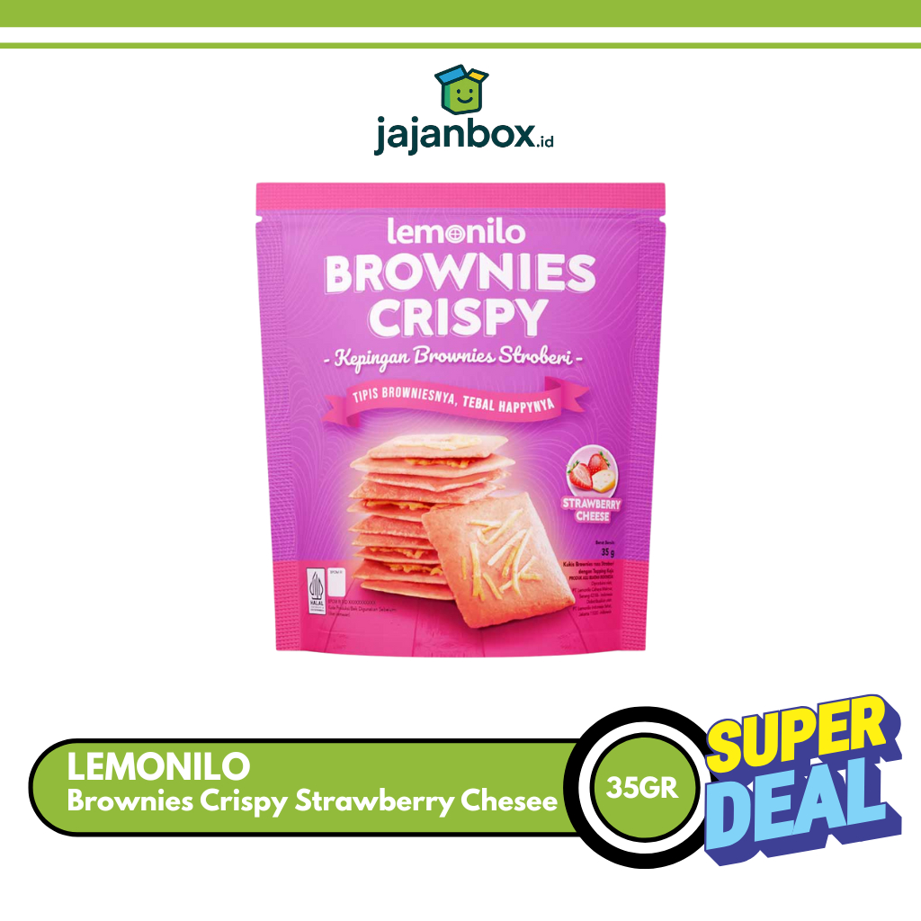 

Lemonilo Brownies Crispy Strawberry Chesee 35gr