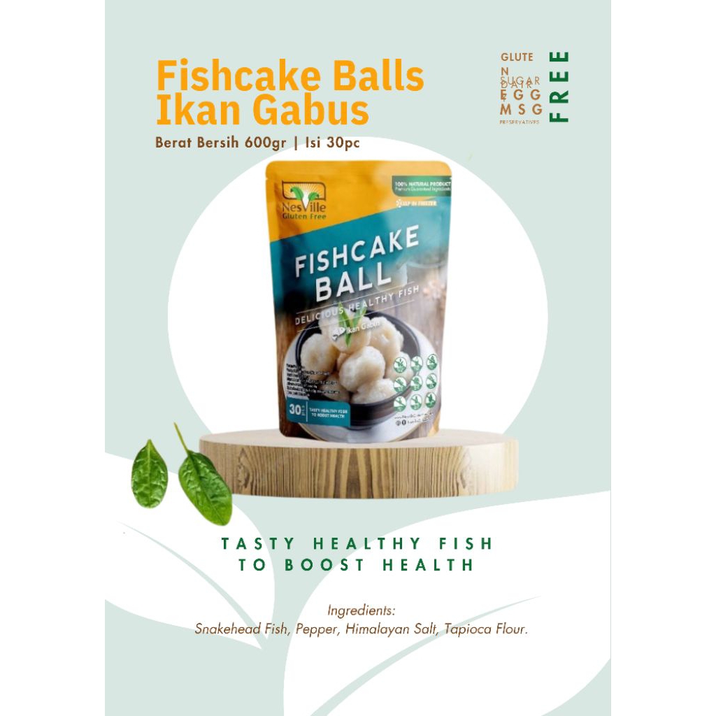 

Nesville Fish Cake Ball Snakehead Fish / Ikan Gabus Alergen free : gluten free, dairy free, sugar free, egg free, msg free, preservatives free