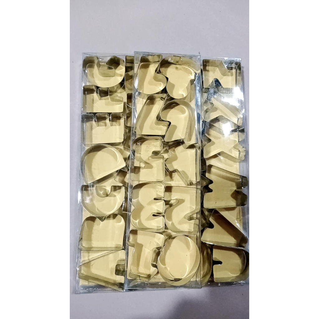 ✨READY✨ Cetakan Wortel / Cetakan Wortel Huruf Angka Garnish PenghiasTumpeng / Cetakan Stainless Cutt