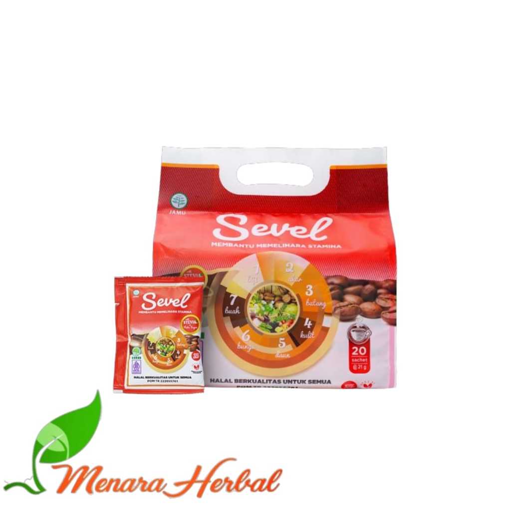

Kopi Sevel Per Pouch 20 Sachet | Kopi Ginseng Herbal Alami 7 Elemen