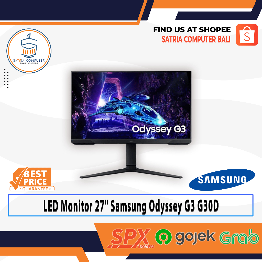 LED Monitor 27 Samsung Odyssey G3 G30D