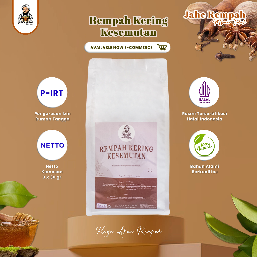 

RACIKAN REMPAH KERING UNTUK MENGATASI SERING KESEMUTAN 100% HERBAL RESEP DARI LELUHUR JAWA