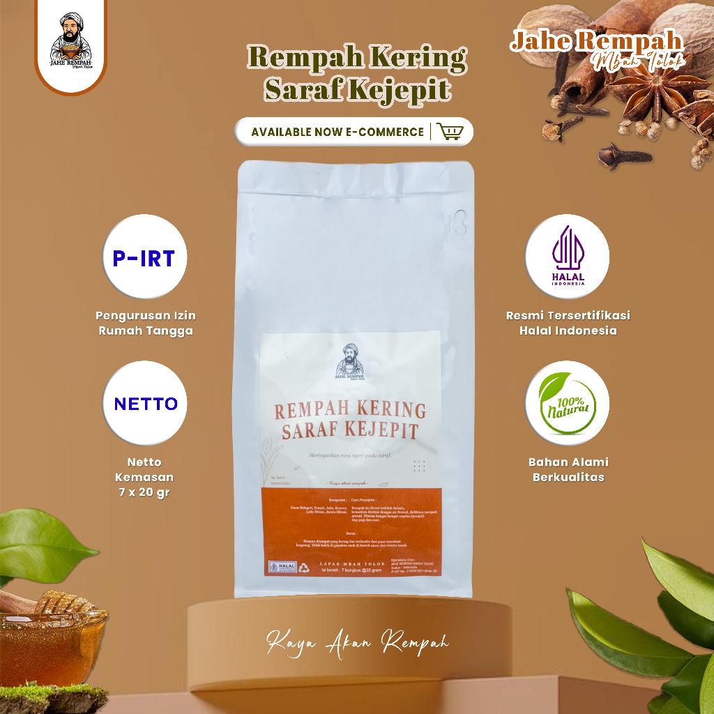 

RACIKAN REMPAH KERING UNTUK MENGATASI SAKIT SARAF KEJEPIT 100% HERBAL RESEP DARI LELUHUR JAWA