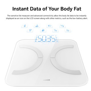 TIMBANGAN HONOR SCALE 3 SMART SCALE BLUETOOTH WIFI TIMBANGAN DIGITAL