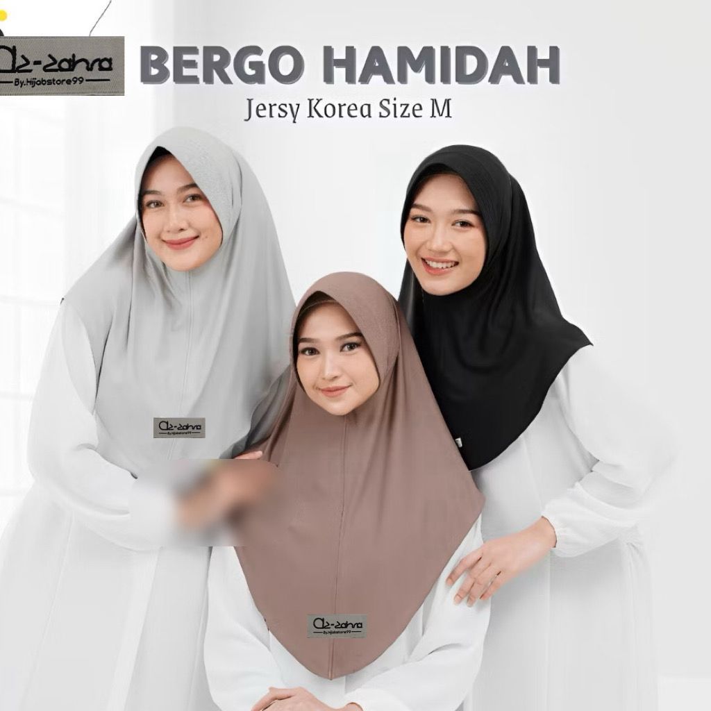 my hijab Bergo daily size (M) by.zahra hijab bahan jersey premium