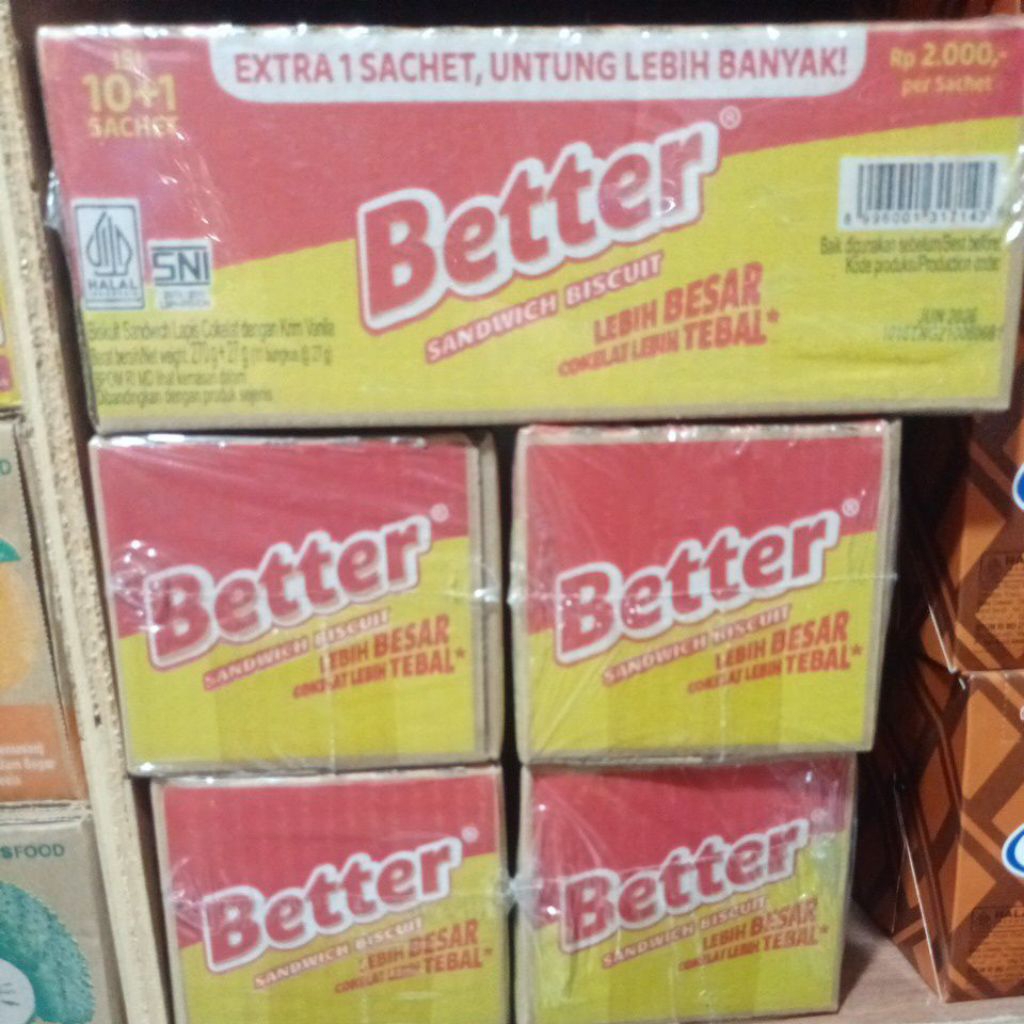 

better sandwich biscuit 10+gratis 1pcs /box