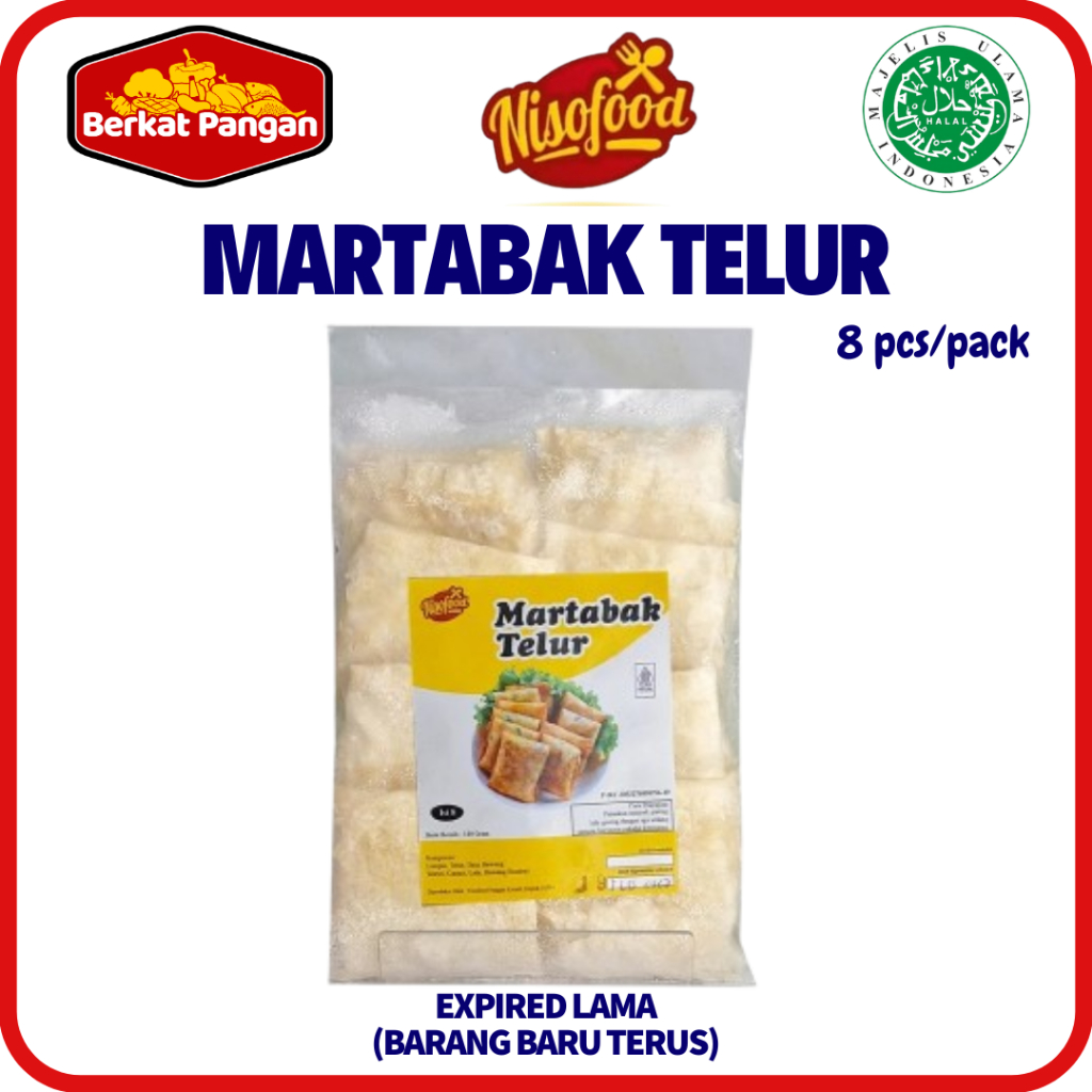 

Nisofood Martabak Telor Frozen isi 8