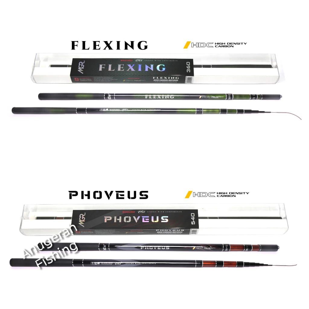 Joran Tegek Maguro FLEXING | Maguro PROVEUS | ZOOM POLE | Sensitif | Tegek lentur | Alat Pancing Ori