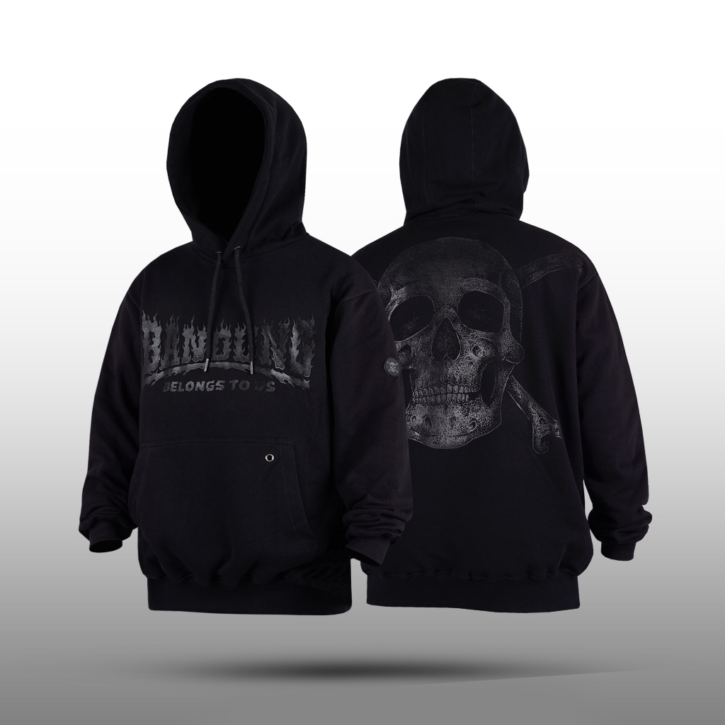 BBTU SWEATER - HOODIE GREY ARTWORK