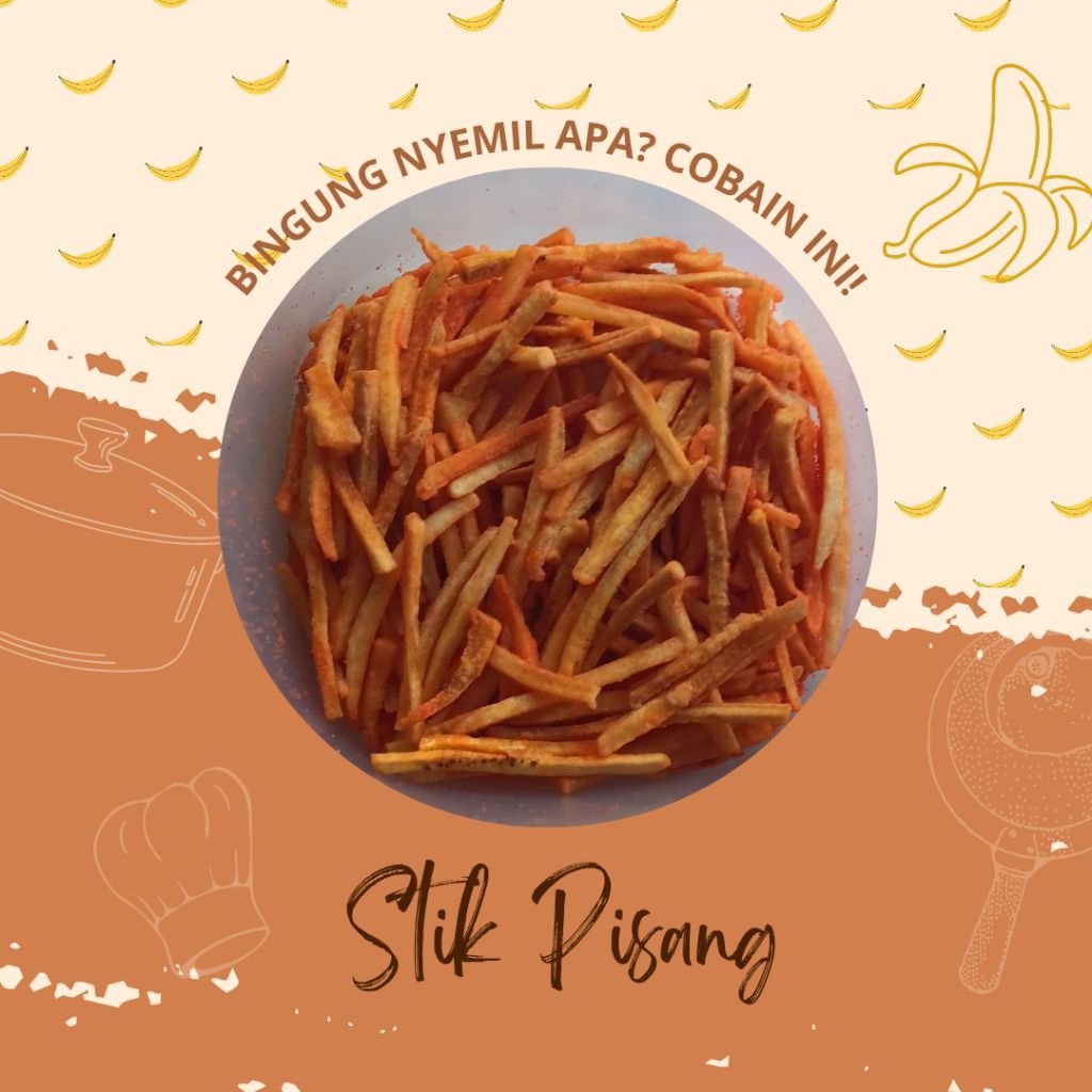 

Stik Pisang Kepok Renyah Aneka Rasa 150 gram