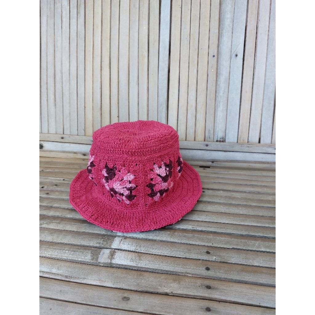 Bucket Hat Rajut Handmade
