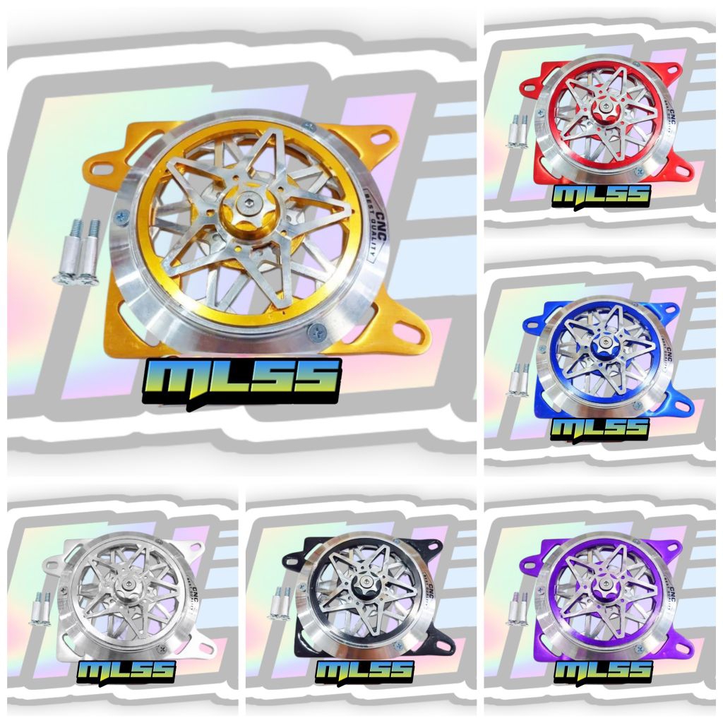 Cover radiator set spinner spiner honda vario 110 old / vario 110 techno full almumium free baut bos