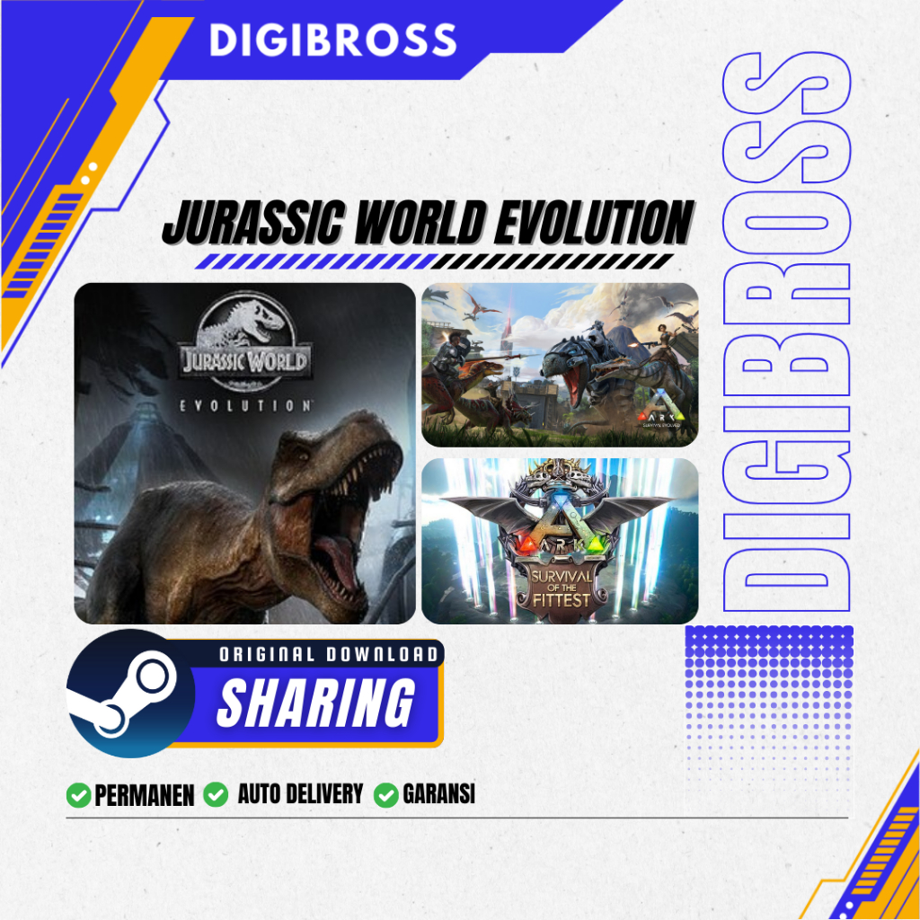[BONUS GAME RANDOM] Jurassic World Evolution (Sharing With Ark: Survival Evolved & ARK: Survival of 