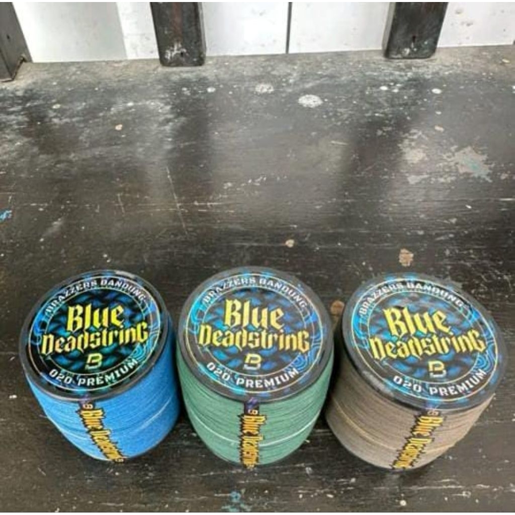 GELASAN BLUE DEADSTRING BY BRAZZERS GELASAN SIZE 0,20 1800Y BAHAN MATOT BIRU COCOK UNTUK SUKHOI RING