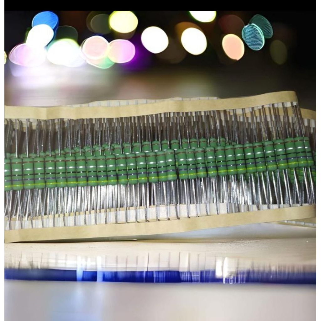 resistor R 4.7ohm 2W hijau original japan 4,7ohm 4.7 4,7 ohm 4R7 2watt 2 w watt 2wat