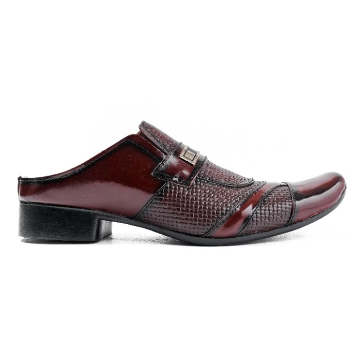 Sepatu Pantofel Slop Kulit Sepatu Kantor Sepatu Slop Bustong Jumbo Size 38-48 - TokoShoesBandung