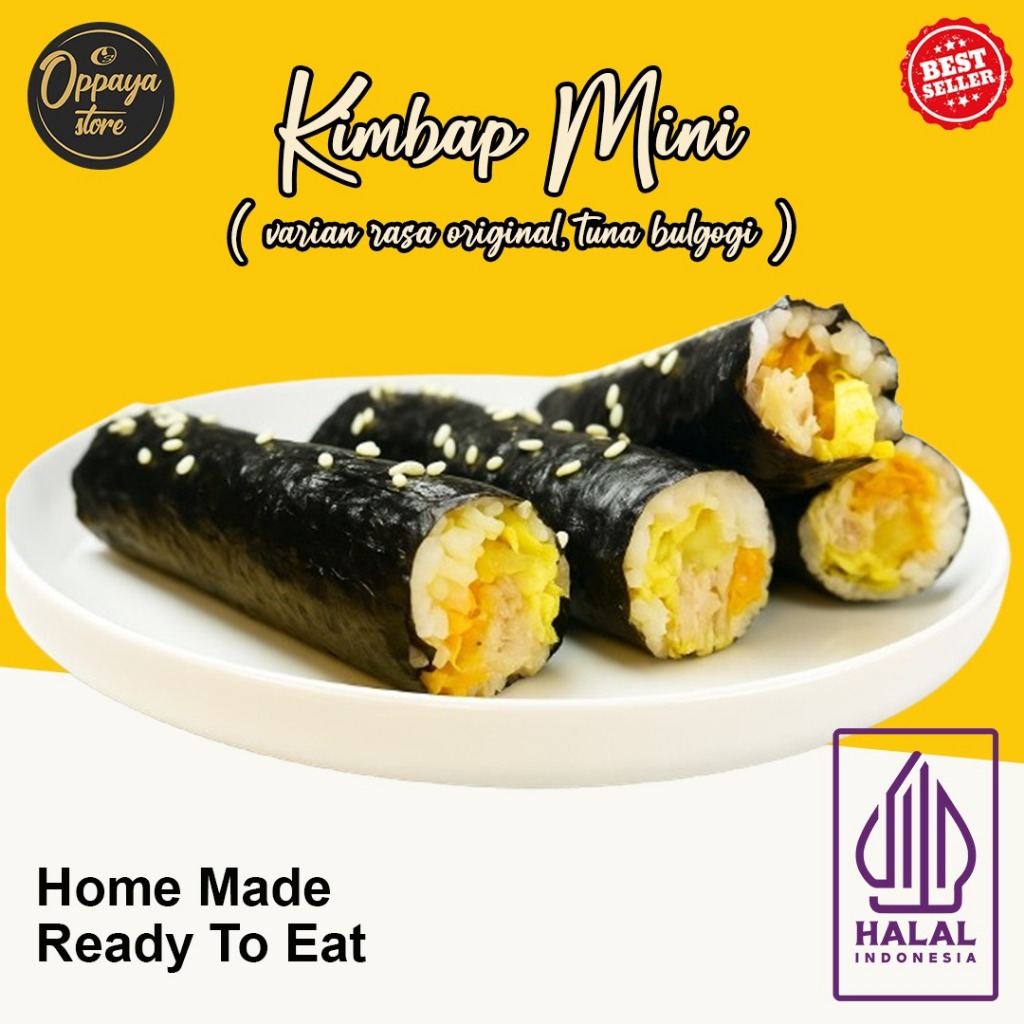 

Mini Kimbap Sushi Korea Isi 4 Potong Halal