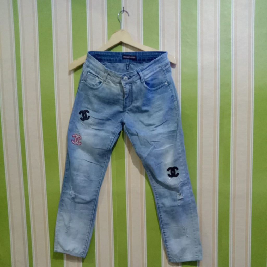 Celana Jeans Wanita, Jeans Reguler, Annora Jeans Premium