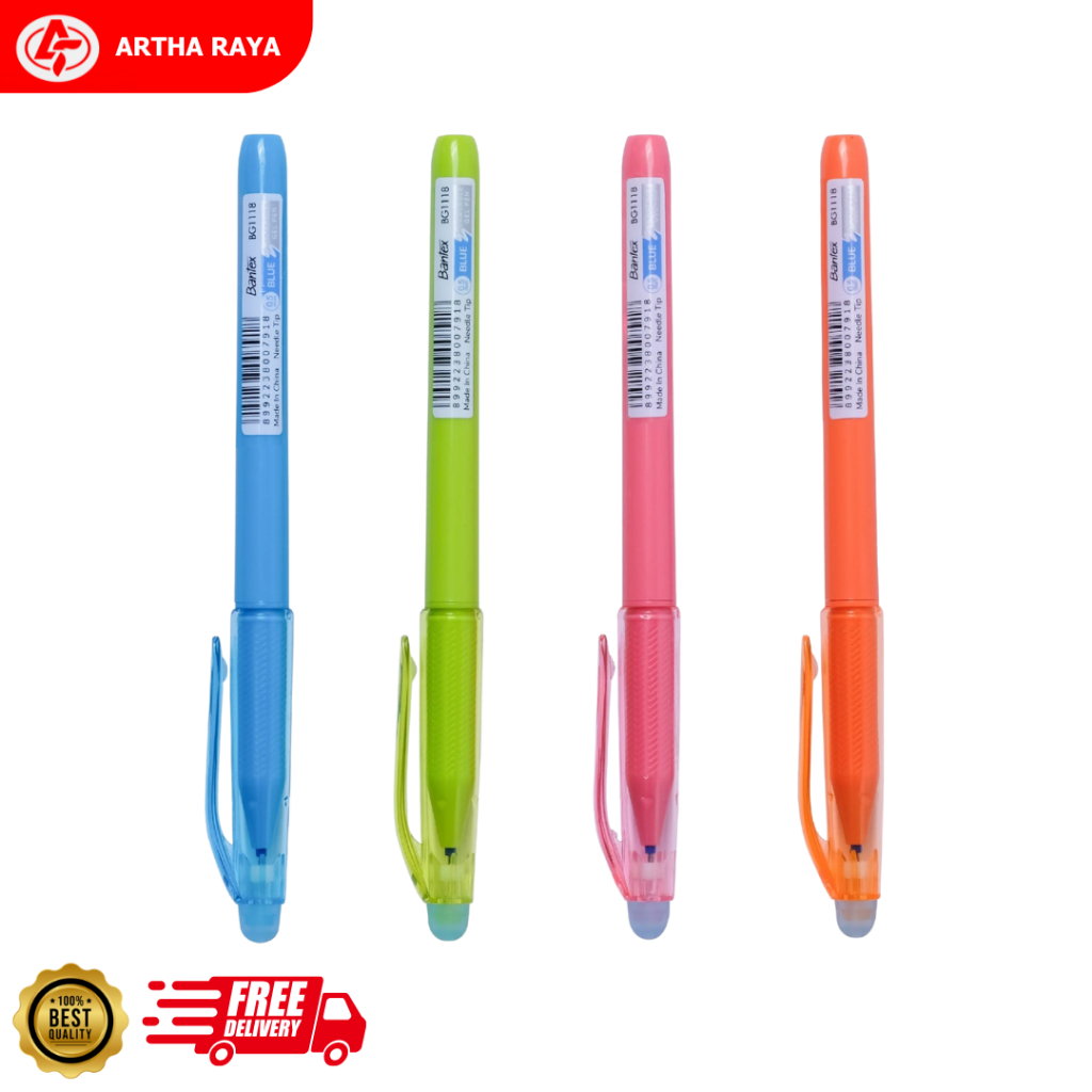 

Bantex Eresable Pen / Bisa Dihapus 0.5 Pulpen Tinta Hitam BG1118