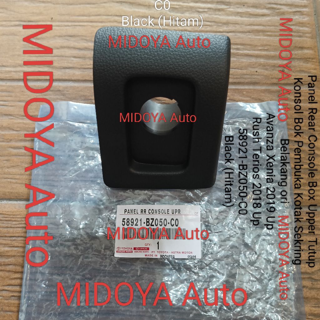Panel Rear Console Box Upper Tutup Konsol Bok Pembuka Kotak Sekring Belakang Avanza Xenia 2019Up Rus