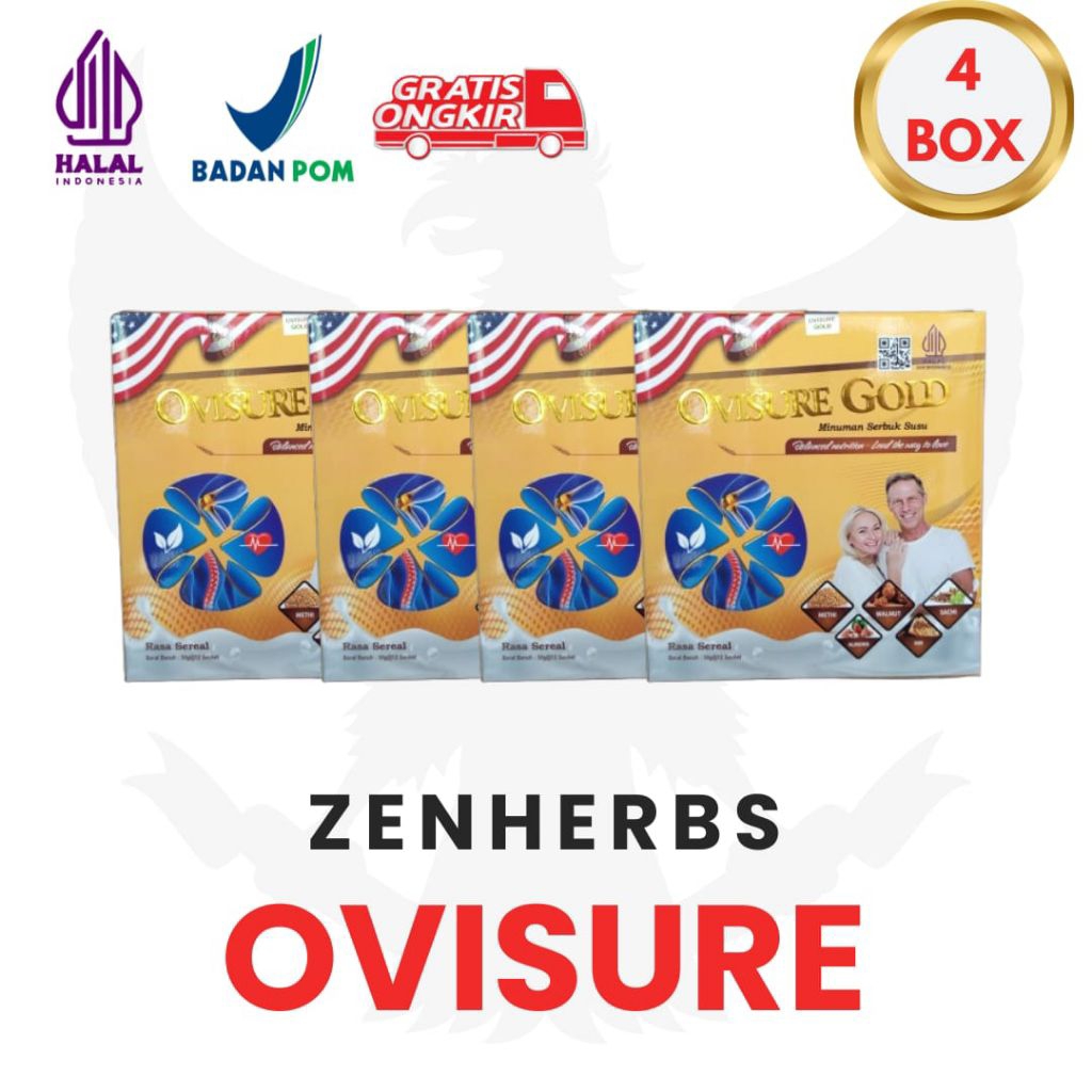 

Paket 4 Box Susu Ovisure Gold Kemasan Terbaru Milk Susu Obat Tulang Dan Sendi