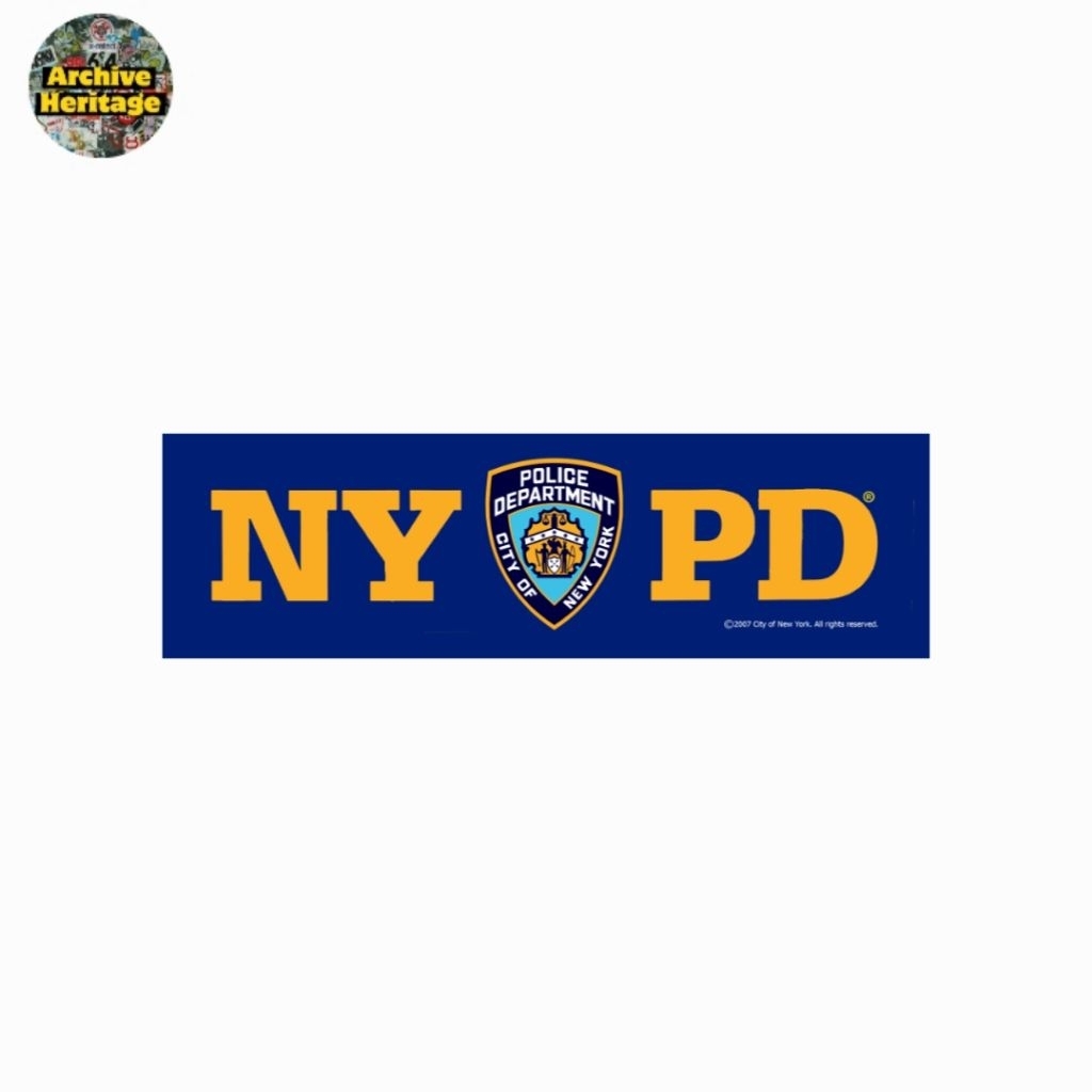 

sticker NYPD Police department city of new york stiker