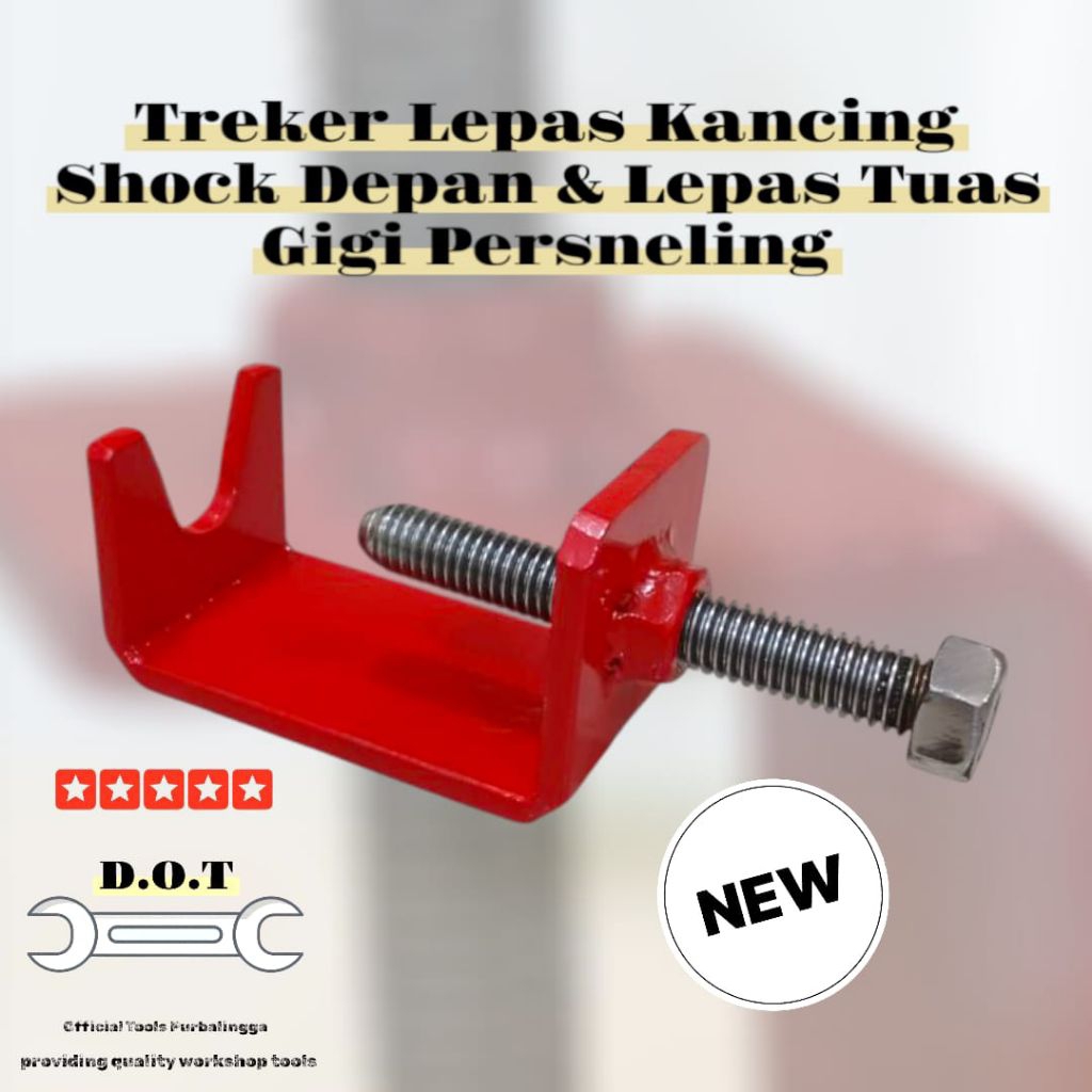 Treker Lepas Kancing Shock Depan & Lepas Engkol Motor