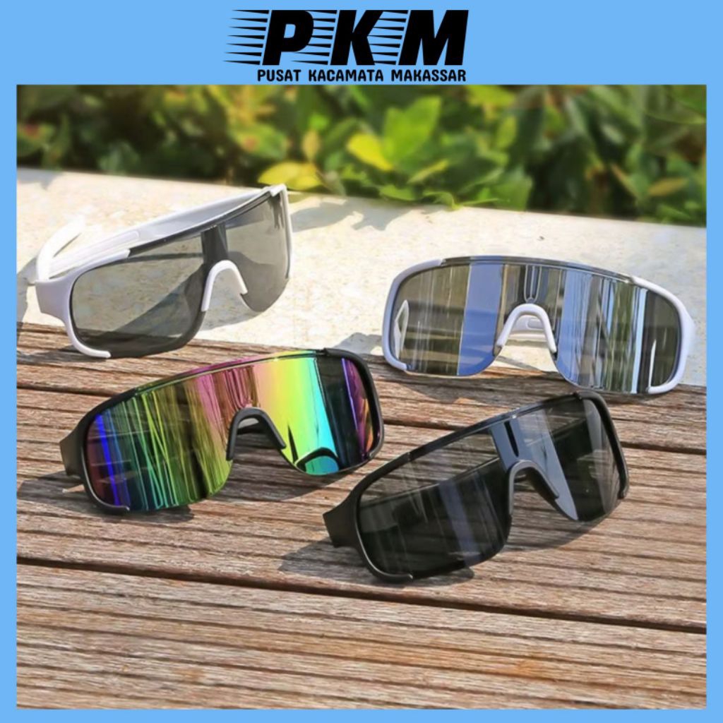 Kacamata Hitam Run Sepeda Multiguna Anti UV Pria Wanita