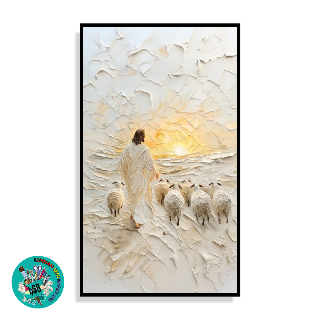 Lukisan Seni Bandung Lukisan Tuhan Yesus Lukisan Tuhan Jesus Lukisan Asli Handmade