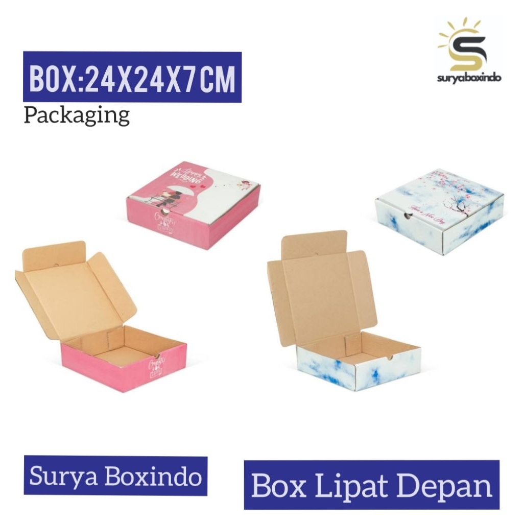 

Box 24x24x7cm/Kardus/hampers/mukena/ultah