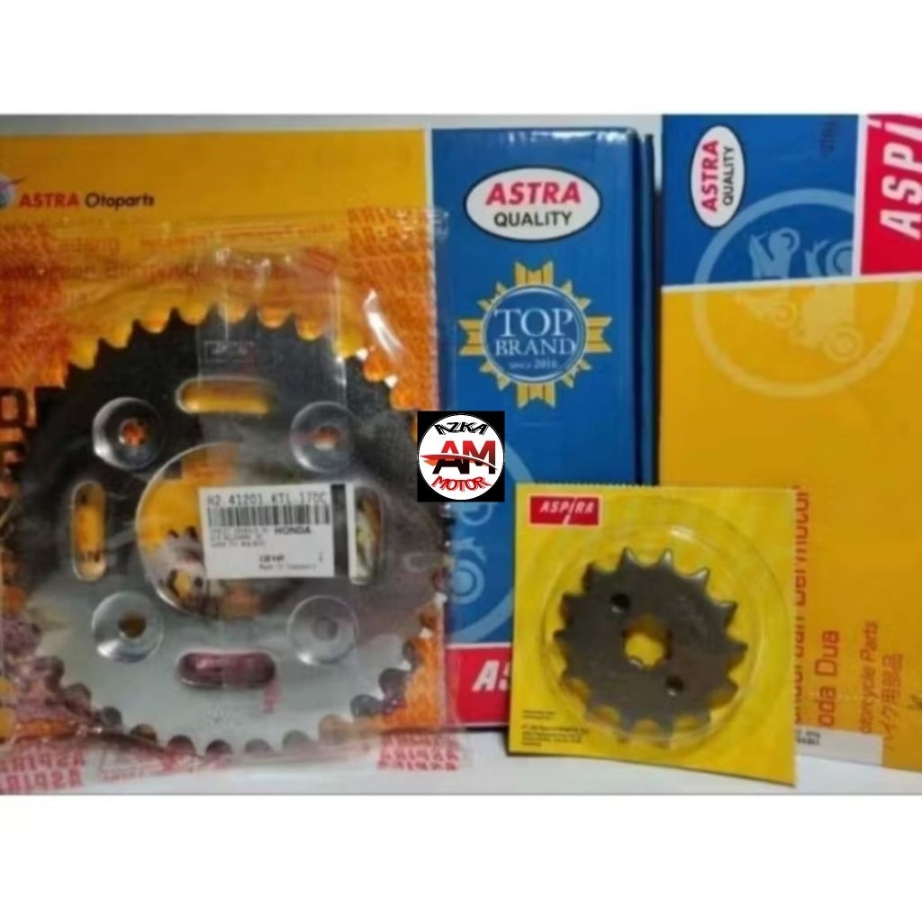 Gir set aspira supra fit new, revo gear 40t/gear satu set lengkap aspira KTL