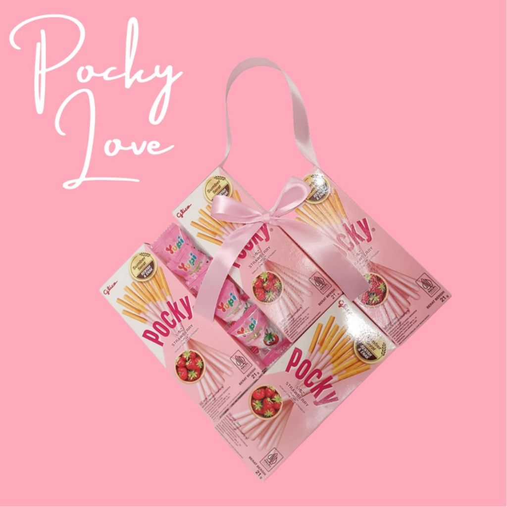 [POETRISI] Pocky love buket / buket snack / hadiah unik valentine buat pacar / pocky love murah