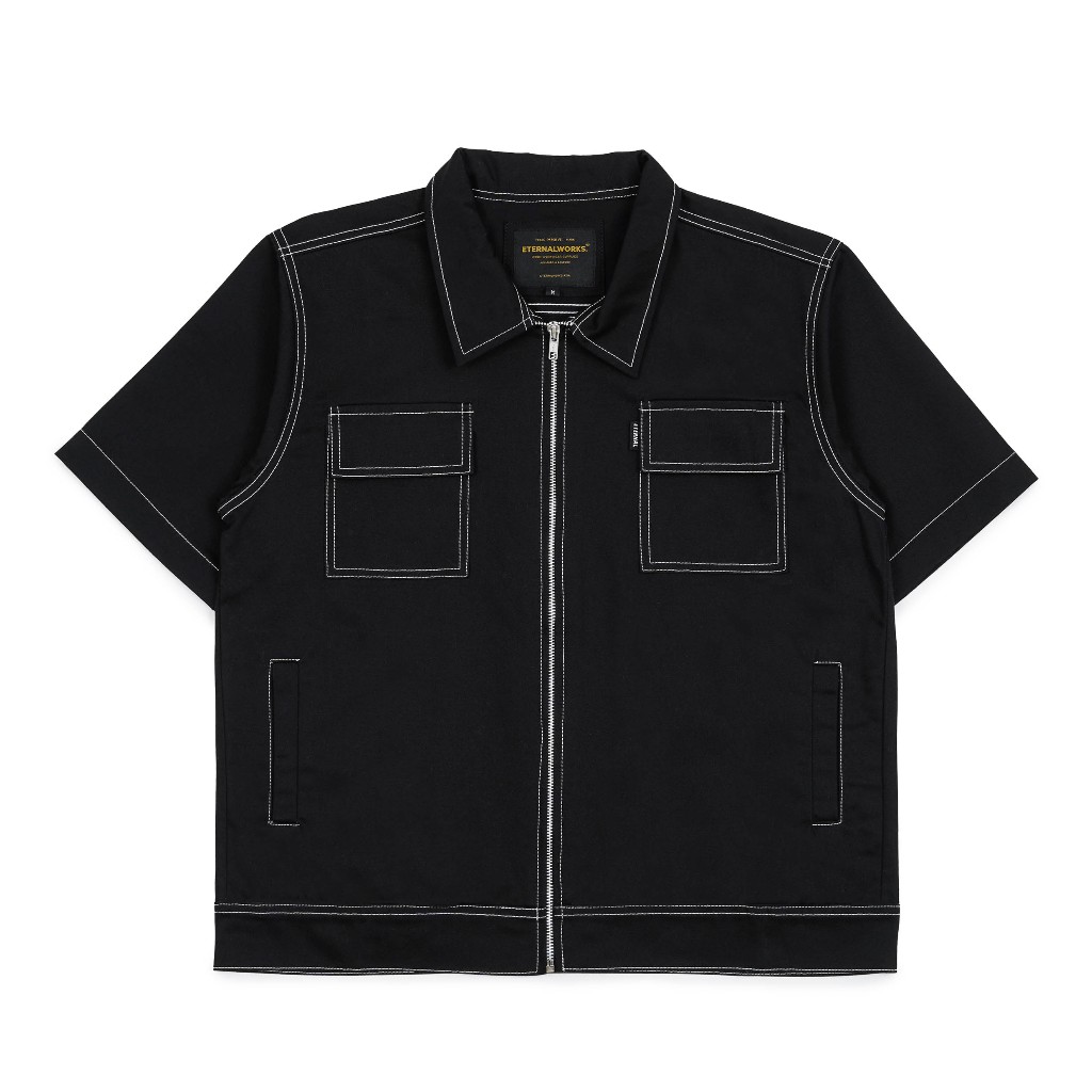 ETERNALWORKS - Faith Zipper Shirt Black