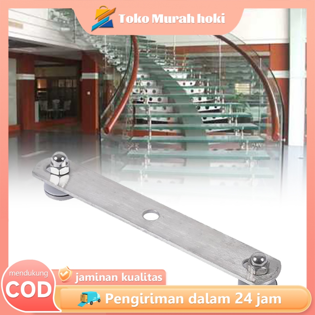 Plat Penjepit Kaca Stainless Penjepit Kaca Sayap Railing Tangga Sayap Plat Jepitan Railing Kaca