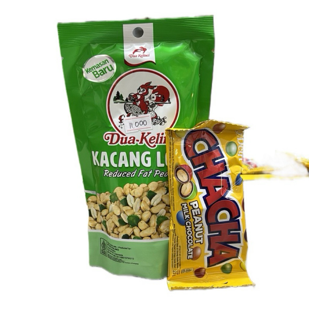 

(C2) Combo Hemat Dua Kelinci kacang lofet 60g & Cha-Cha Peanut 20g