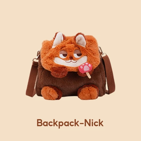 Egradable Disney Zootopia Nick Series Backpack Tas Punggung Plush