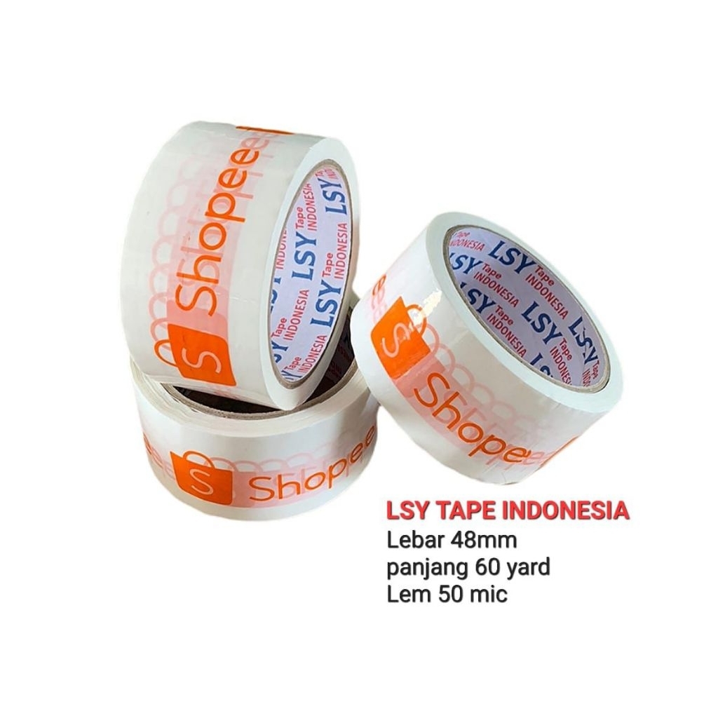 

lakban printing putih 60yard LSY TAPE