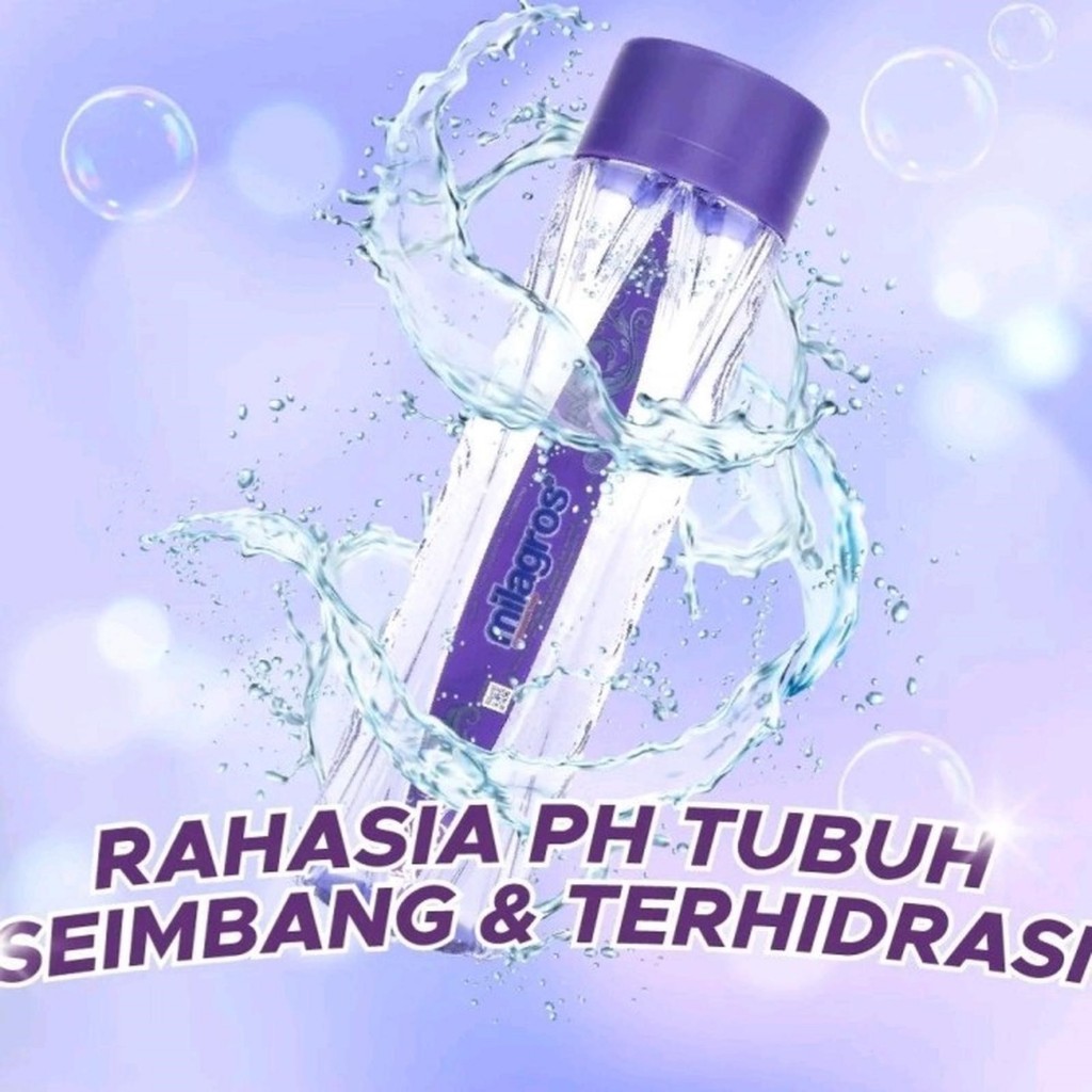 

Milagros Water Original Air Mineral pH Tinggi Alkali Kesehatan perbotol 612ml