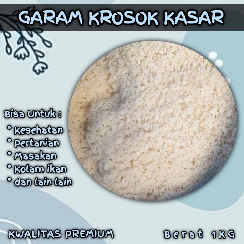 

GARAM KROSOK / UYAH KROSOK ISI 1KG bisa untuk kesehatan, aquarium, makanan dll