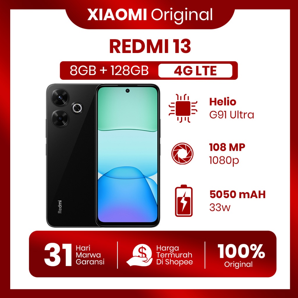 Xiaomi Redmi 13c 8/256GB FullSet Original Second Garansi 100% Normal Tanpa Kendala