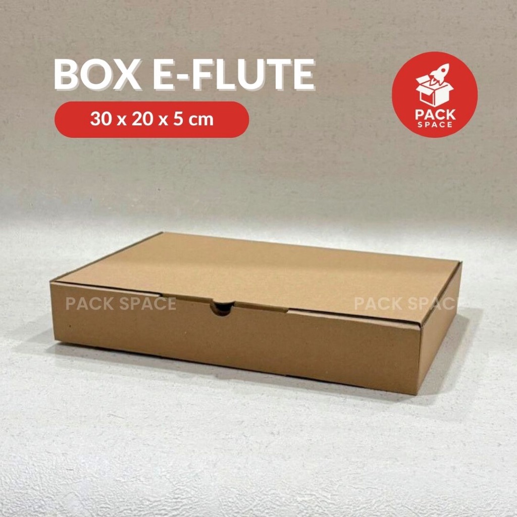 

Box Kardus E-Flute Coklat Untuk Packaging Olshop Sovenir Baju Kotak Kado Hampers Snack 30x20x5 CM