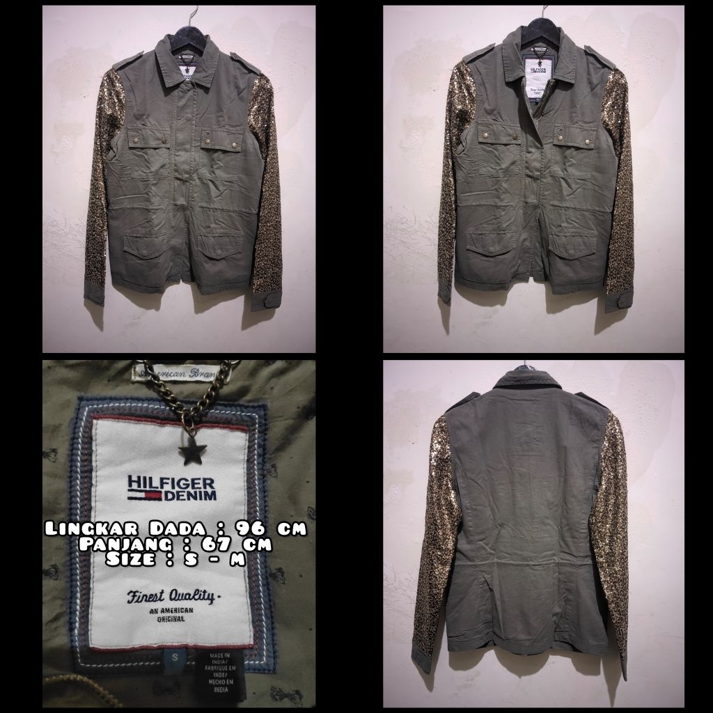 Jaket Parka Warna Hijau Army Second Original.