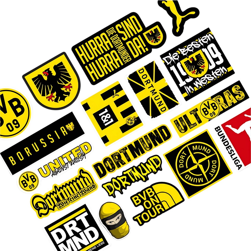 

STICKER PACK BORUSIA DORTMUND ISI 19PCS - PREMIUM STICKER - WATERPROOF - VINYL STICKER