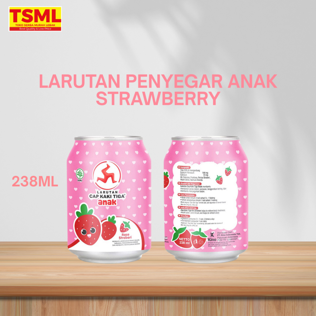 

Larutan Penyegar Anak Strawberry 238ml