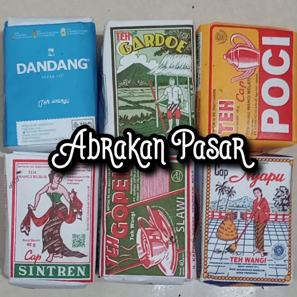 

Teh Racikan khas wedangan Solo (Isi 6) [Gardoe Hijau, Dandang Biru, Poci, Gopek, Sintren,Nyapu]