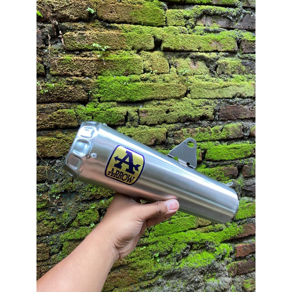 knalpot racing ARROW PRO RACE silincer only inlet 50mm pnp all motor 4tak & matic