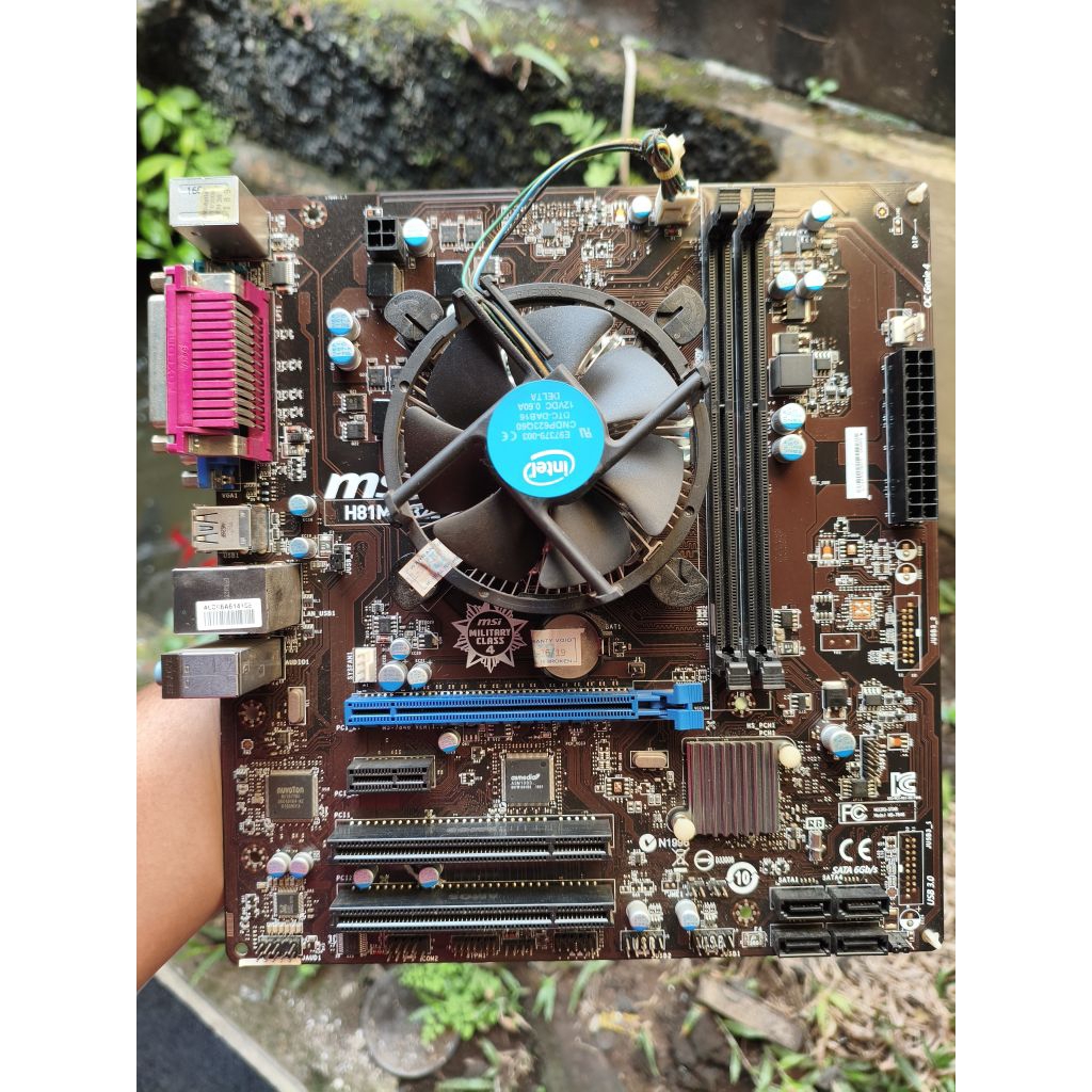 Motherboard mobo MSI H81M-P32L normal plus processor