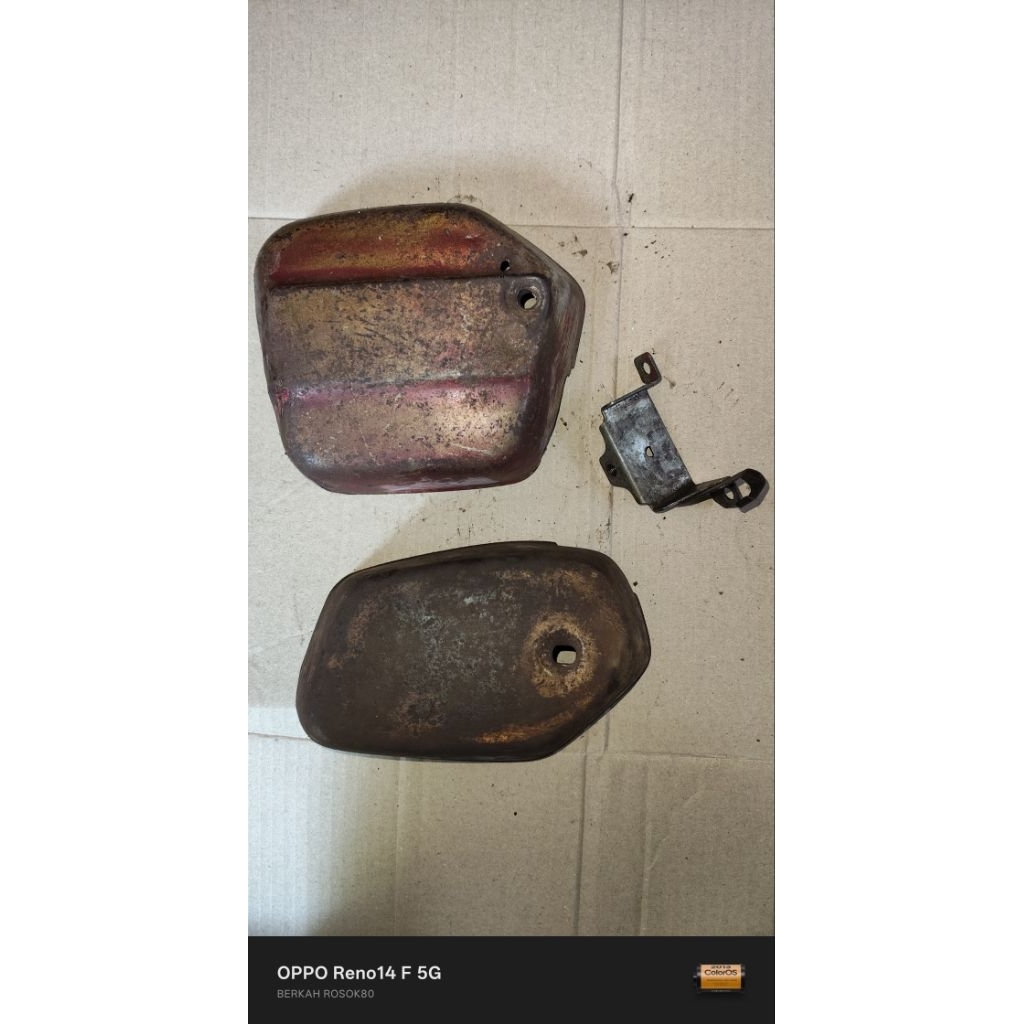 tempong tutup aki kanan kiri Yamaha v75 dobel stater original second