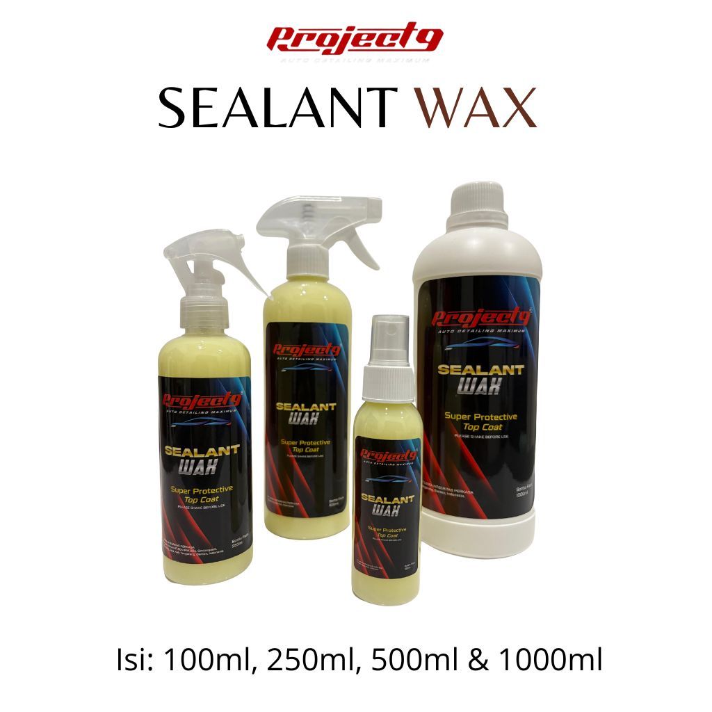 Project9 - Obat Poles Mobil | Sealant Wax Body Mobil & Motor, Cairan WAX