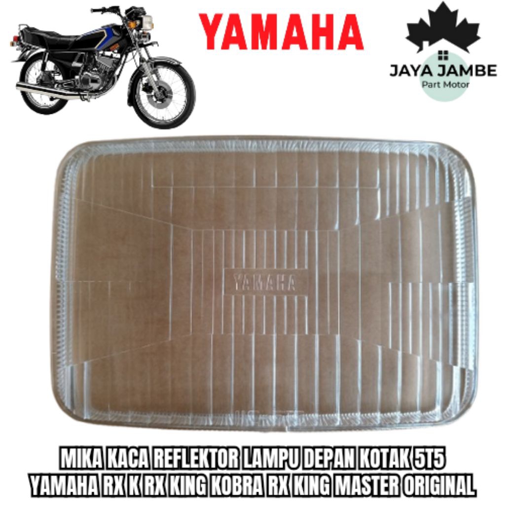 Mika Kaca Reflektor Lampu Depan Kotak 5t5 yamaha Rx K Rx King Kobra Rx King Master Original